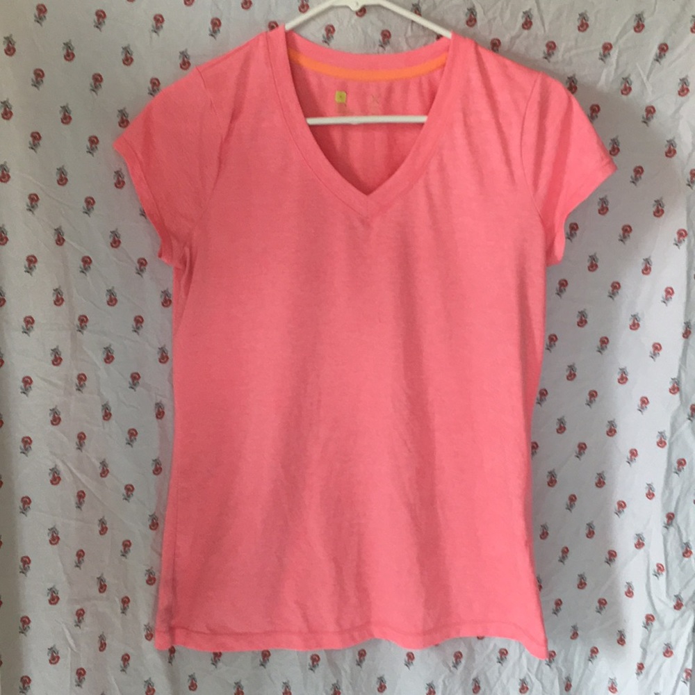 Hot pink work out tshirt